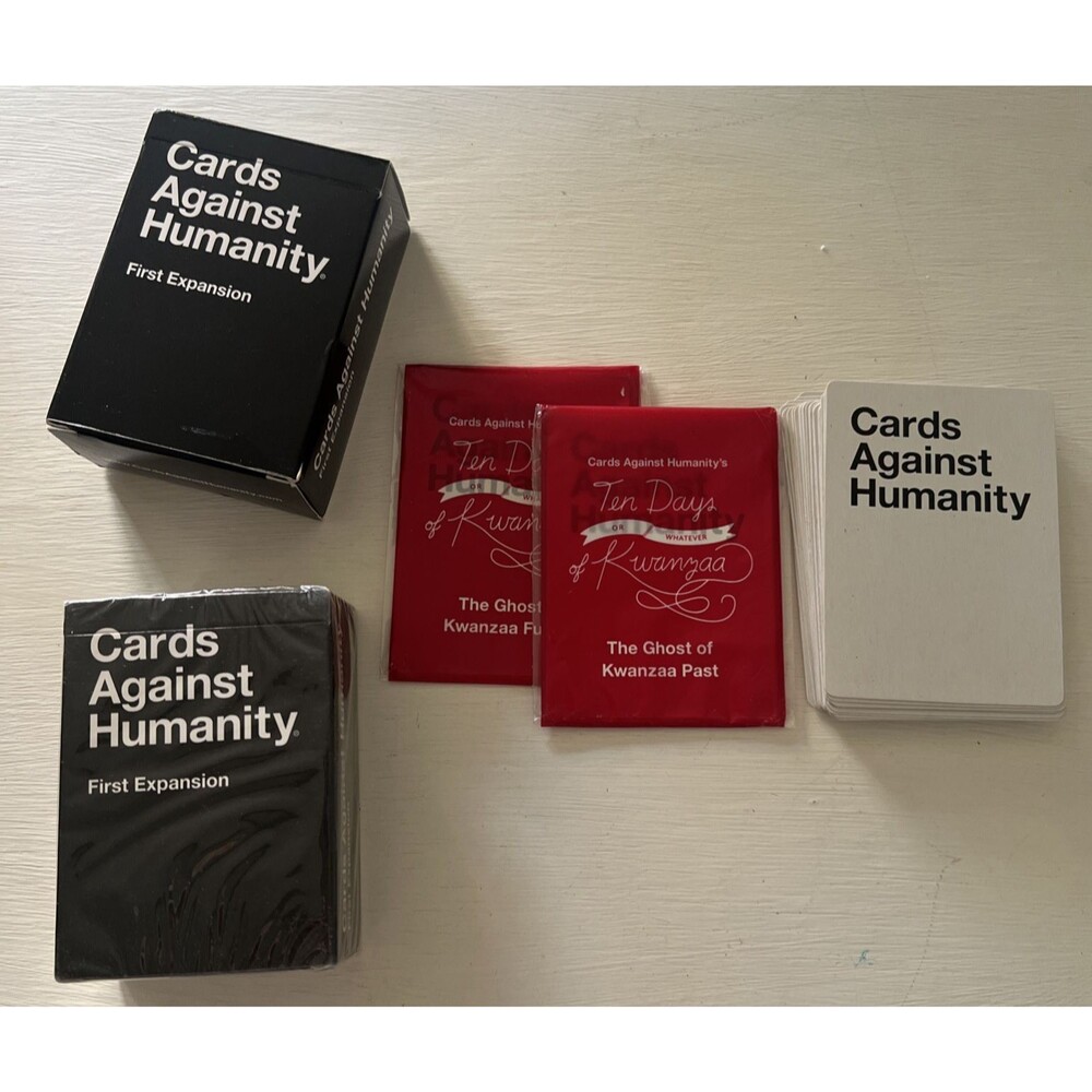 Cards Against Humanity Lot - New First Expansion Pack + Random Mixed Lot Cards